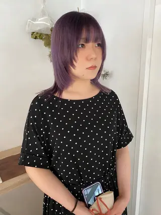 ミディアム 🌻名古屋🌻 🫧ハイトーン🫧のヘアスタイル