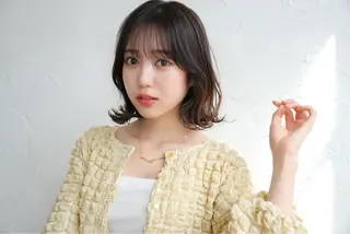 ミディアム 【ROSSO】 SHUHEIのヘアスタイル