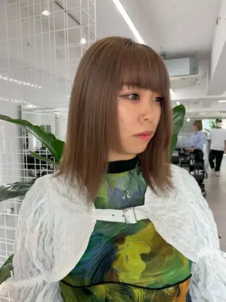 セミロング カラー 卒業式ヘアセット🎀 ヘアアレンジのヘアスタイル
