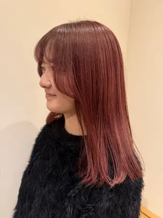 セミロング カラー 🤍江坂 ハヤシアヤナ🤍のヘアスタイル