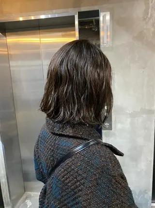 ミディアム カラー パーマ Agu hair lore沼館店所属・八戸パーマ/メンズパ ーマ/シンゴ。のヘアスタイル