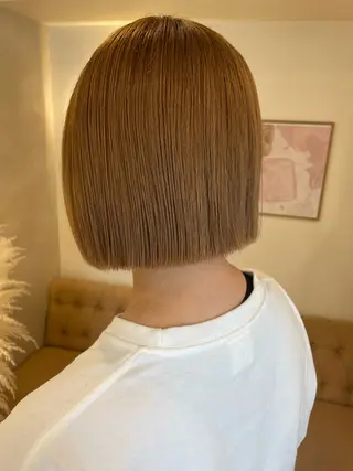 ミディアム 暖色/ミルクティー/ レイヤー/yuriaのヘアスタイル