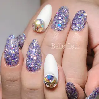 ロング ネイル Belle fleurのネイルデザイン