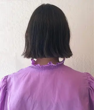 ミディアム カラー パーマ 長井 美佳のヘアスタイル