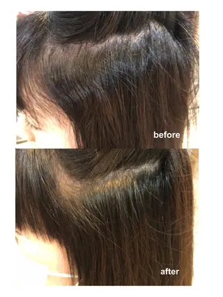 セミロング パーマ ケアブリーチ/ボブ/ honoのヘアスタイル