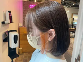 ミディアム SALOWIN心斎橋Suite店所属・ブリーチ毛にもできる 縮毛矯正|鷹司郎のヘアスタイル