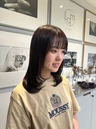 ロング レイヤー小顔ショート 吉田ジョウのヘアスタイル