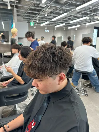 ショート パーマ メンズ 【メンズ特化】 サエキカズマのヘアスタイル