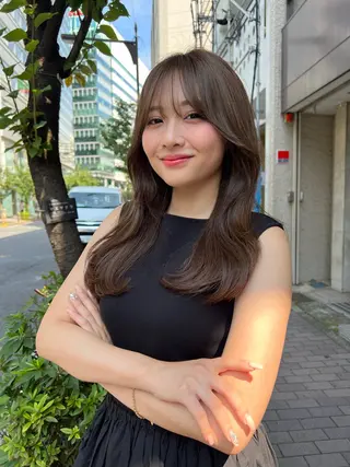 セミロング カラー Lond strada所属・✨武村侑哉　韓国風 レイヤーカット✨のヘアスタイル