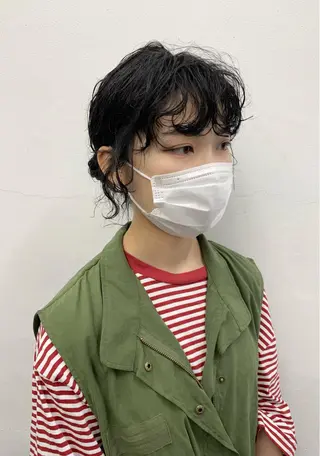 ミディアム カラー パーマ レイヤーカット/艶髪 ✨💭KIRARIのヘアスタイル