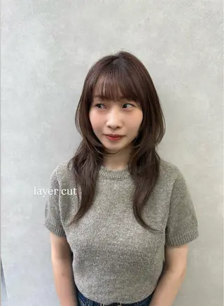 ロング カラー ヘアアレンジ 韓国風/レイヤー 🌷AYANA🌷のヘアスタイル