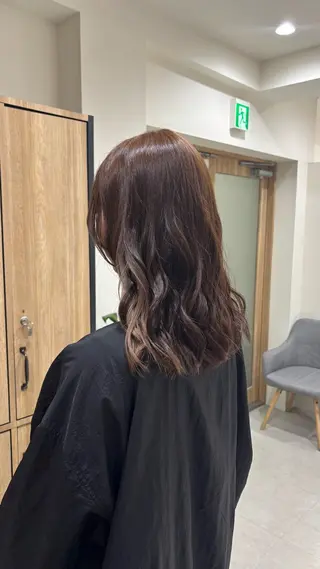 カラー 垢抜けナチュラル🧸 柔らかベージュ🫖のヘアスタイル