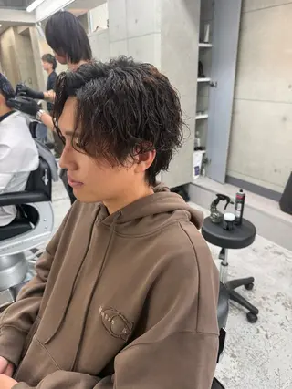 ミディアム パーマ メンズ CHROM TOKYO A.L.T所属・【メンズ・パーマ】 藪 清正のヘアスタイル