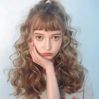 パーマ イージーパーマ募集 平口はのんのヘアスタイル