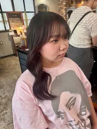 ロング カラー クキノ ケイカのヘアスタイル