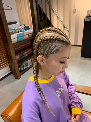 ヘアアレンジ 東風上 亮介のヘアスタイル