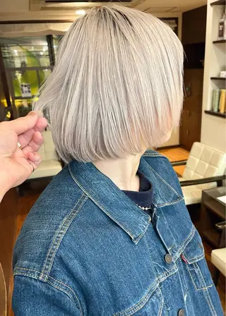 ショート 髪質改善カラー ケアブリーチ/タムのヘアスタイル