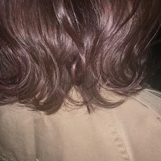 ミディアム カラー ヘアアレンジ マホ/日吉/髪質改善 /レイヤー/ガーリーのヘアスタイル