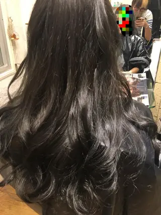 セミロング カラー 寺門 達也のヘアスタイル