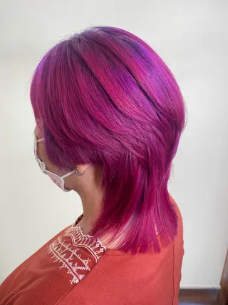 ミディアム カラー ✴︎ヒラガカナ✴︎ ECLAT HAIRのヘアスタイル