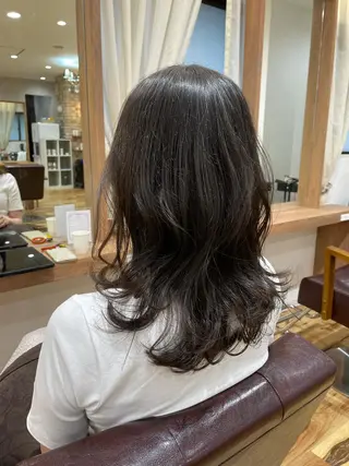 ミディアム YASUHIRO グレージュ/メンズのヘアスタイル