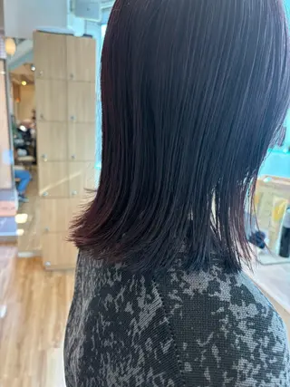 ミディアム カラー 池田理紗/メンズ カット/切りっぱなしのヘアスタイル