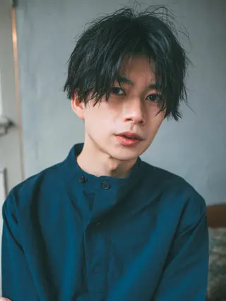 ショート カラー ブリーチなしWカラー /酸性ストレート河本のヘアスタイル