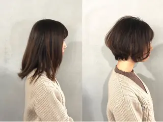 ショート ボブ/ショート/ 白髪染め/メンズ葛西のヘアスタイル