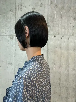 ショート ボブ×縮毛矯正 ryotaのヘアスタイル