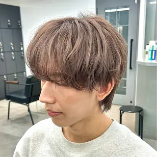 カラー メンズ 韓国ヘア🇰🇷 メンズパーマ/つかさのヘアスタイル