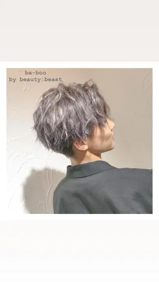 カラー パーマ メンズ ba-boo 広島のヘアスタイル