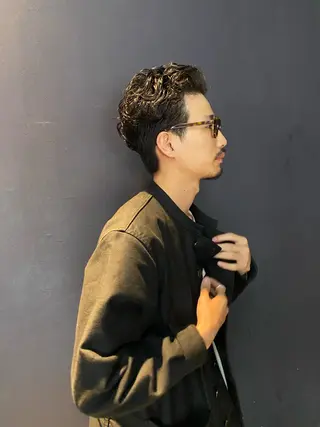 ショート パーマ メンズ 吉武 茂暉のヘアスタイル