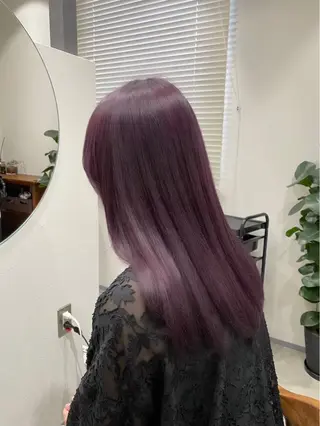 ロング カラー 原口 桃歌のヘアスタイル