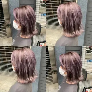 ミディアム カラー ヘアアレンジ 🦋韓国ヘア 坂本 菜摘🦋のヘアスタイル