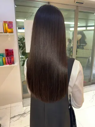 ロング 髪質改善&縮毛矯正 池本 有宏のヘアスタイル