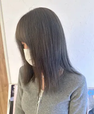 ミディアム cie所属・ふくし りこのヘアスタイル