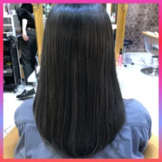 セミロング 髪質改善縮毛矯正 リピートNo.1米倉のヘアスタイル