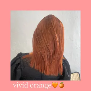 ショート カラー aoi/暖色カラー/ プツッとボブ🎀のヘアスタイル