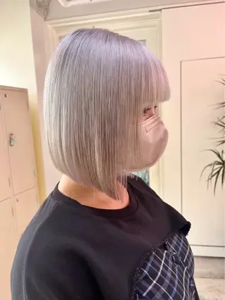 ショート ハイトーン×デザイン 似合わせ/Yoheiのヘアスタイル