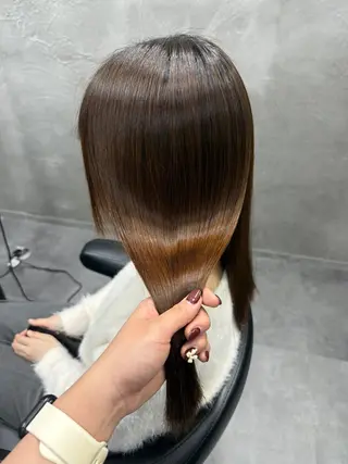 セミロング パーマ 三木 まことのヘアスタイル