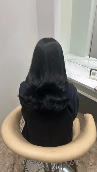 ロング カラー 透明感カラー/カット 京都🖤Akaneのヘアスタイル