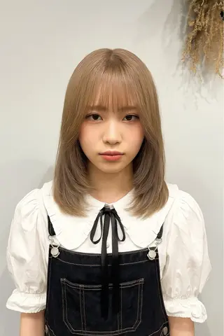 ミディアム カラー 年間1500人担当 代表　南一路のヘアスタイル