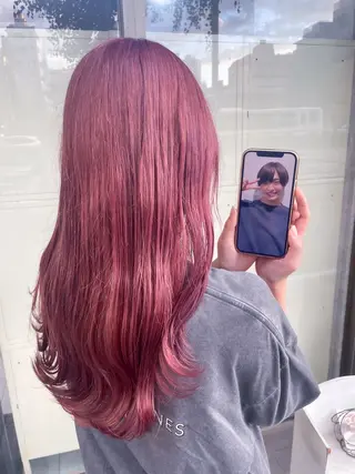 ロング カラー イワタ マハ/ minim hairのヘアスタイル