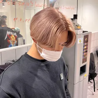 ショート カラー メンズ 🔥札幌No.1🥇 パーマ特化美容師🔥のヘアスタイル