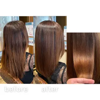 ミディアム パーマ KIZU 髪質改善 オカルト怪談のヘアスタイル