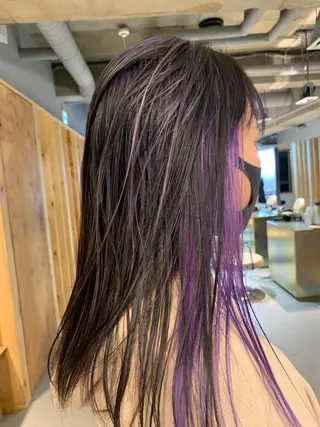 セミロング カラー よしだ とおいのヘアスタイル