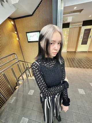 ミディアム カラー Selenehair 三条本店のヘアスタイル