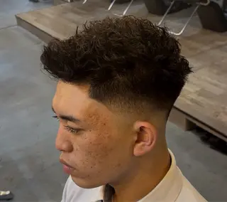 ショート パーマ メンズ 🇺🇸外国人風ヘア 💈N.Yuto💈のヘアスタイル