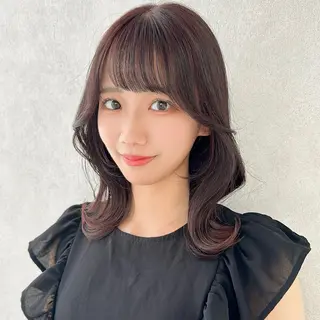 ミディアム カラー パーマ ヘアアレンジ FERiCIA. 表参道所属・レイヤーカット 🪄吉野翔悟のヘアスタイル