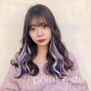 セミロング カラー ヘアアレンジ 八巻 晴香のヘアスタイル